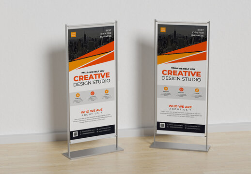 Creative Design Studio Roll Up Banner Design
