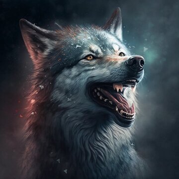 portrait of a wolf