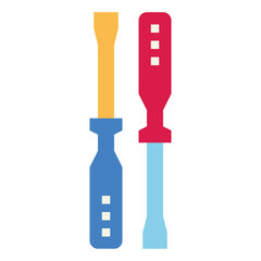 Screwdriver flat icon style