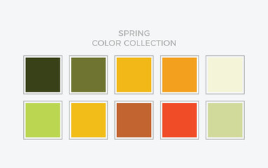 Cool Spring Color Swatch Eps 10