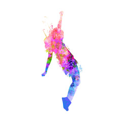 Watercolor Dancer drawing, silhouette of a dancing person, Watercolor dancing, Hiphop, Classical, Dancer Illustration, PNG, Transparent