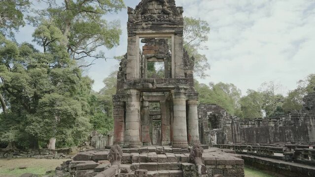 The Preah Khan Temple Complex, Angkor Archaeological Park Ancient Khmer Empire Siem Reap Cambodia