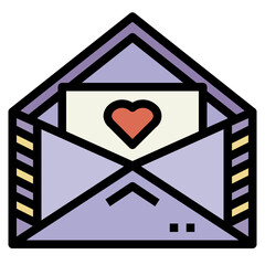 Naklejka premium envelope filled outline icon style