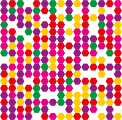 seamless hexagon military look illustration design