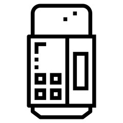eraser line icon style