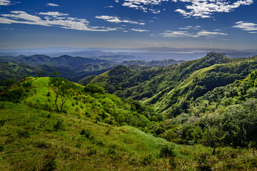 Fototapeta na wymiar Panoramic view of Lake Arenal, Costa Rica.