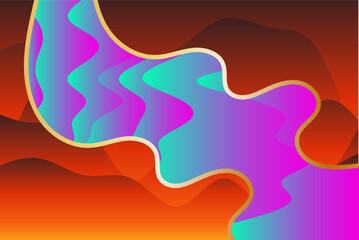 Abstract halftone backdrop with flowing liquid stack pattern.