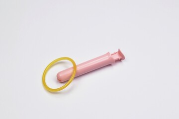Vaginal O ring contraceptive with aplicator