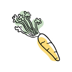 Doodle Carrot for Easter Bunny