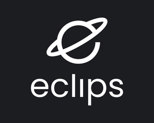 Letter E Initials Planet Ring Space Cosmos Orbit Galaxy Line Simple Minimalist Vector Logo Design © sore.studios