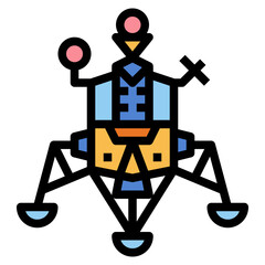 lander filled outline icon style © smalllike