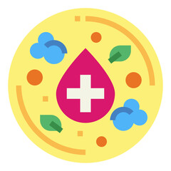 Obraz premium hygienic flat icon style