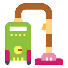 Vacuum cleaner flat icon style