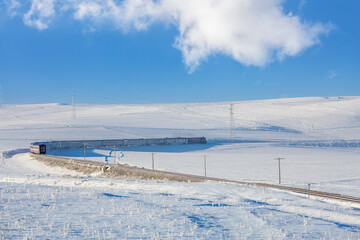 Fototapeta premium Eastern Express in Winter Kars Turkey