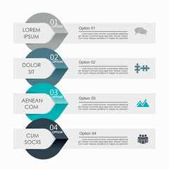 Fototapeta premium Infographic design template with place for your data. Vector illustration.