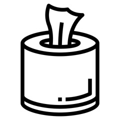 tissue line icon style