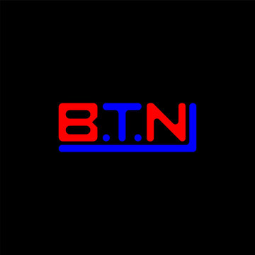 BTN letter logo creative design with vector graphic, BTN simple and modern logo.
