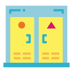 toilet flat icon style