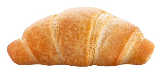 Delicious croissant cut out