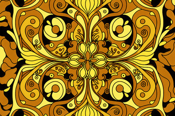 Butterfly mandala art design