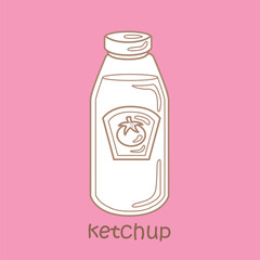 Alphabet K For Ketchup Vocabulary Digital Stamp