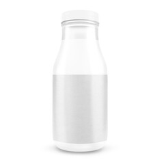 Milk glass bottle mockup
