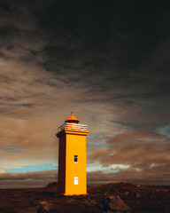 Icelandic coast light house