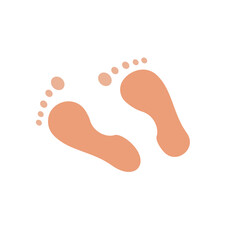 feet icon, health concept, vector illustration