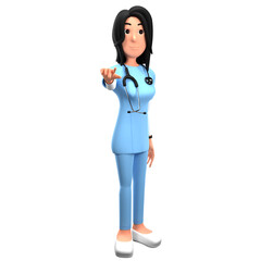 health doctor 3d illustration. a medical expert who will provide healing to all his patients