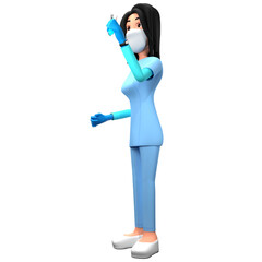 health doctor 3d illustration. a medical expert who will provide healing to all his patients