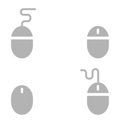 computer mouse icon, vector illustration