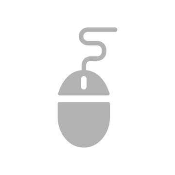 computer mouse icon, vector illustration