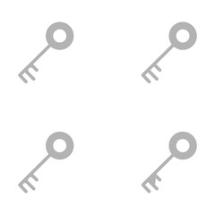 key icon on a white background, vector illustration