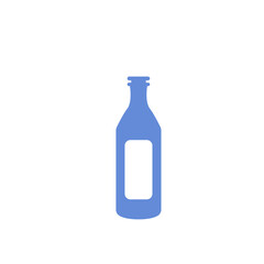 bottle icon on white background, vector illustration