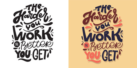 Fototapeta premium Cute hand drawn doodle lettering postcard, t-shirt design, mug print.