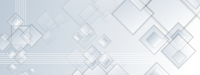 Abstract white background banner. White abstract banner design. Vector shaped background. Modern graphic template banner pattern for social media and web sites