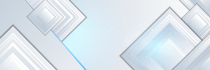 Abstract white background banner. White abstract banner design. Vector shaped background. Modern graphic template banner pattern for social media and web sites