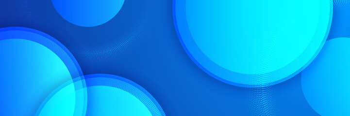 Abstract blue technology background banner