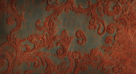 Bronze Beauty - Bronze and patina surface textures with intricate carving and detailing