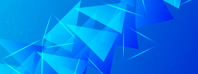 Abstract blue banner background