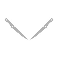 knives icon on a white background. vector illustration