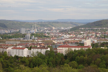The view of Stuttgart from Killesberg park	