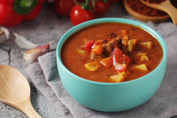 Traditional Hungarian meat stew - Goulash	