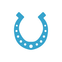 horseshoe icon on a white background, vector illustration