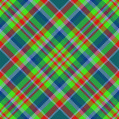 Seamless vector texture. Plaid textile pattern. Fabric background tartan check.