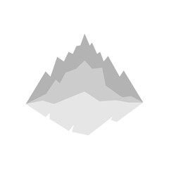iceberg icon on a white background, vector illustration