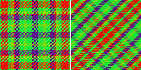 Texture seamless fabric. Pattern plaid check. Tartan background textile vector.
