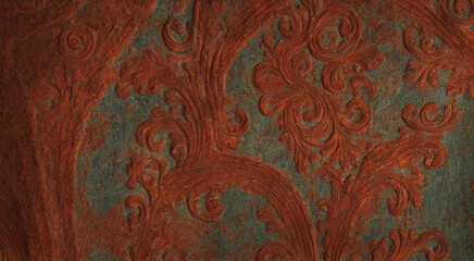 Intricate Intaglio - Bronze and patina surface textures with intricate carving and detailing
