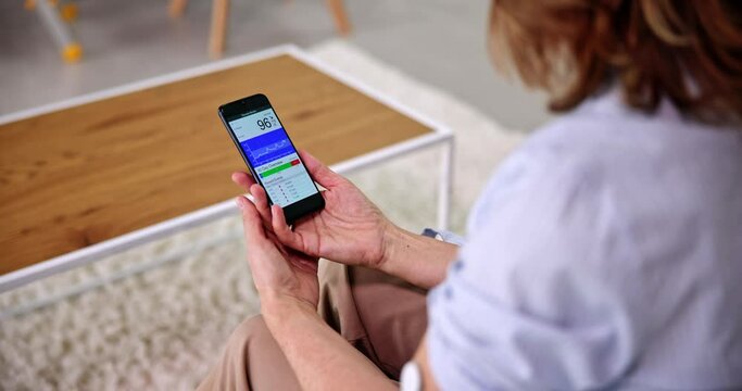 Continuous Glucose Monitor Blood Sugar Test Smart Phone