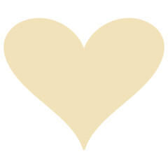 Handdrawn heart. Design element. Vector flat illustration